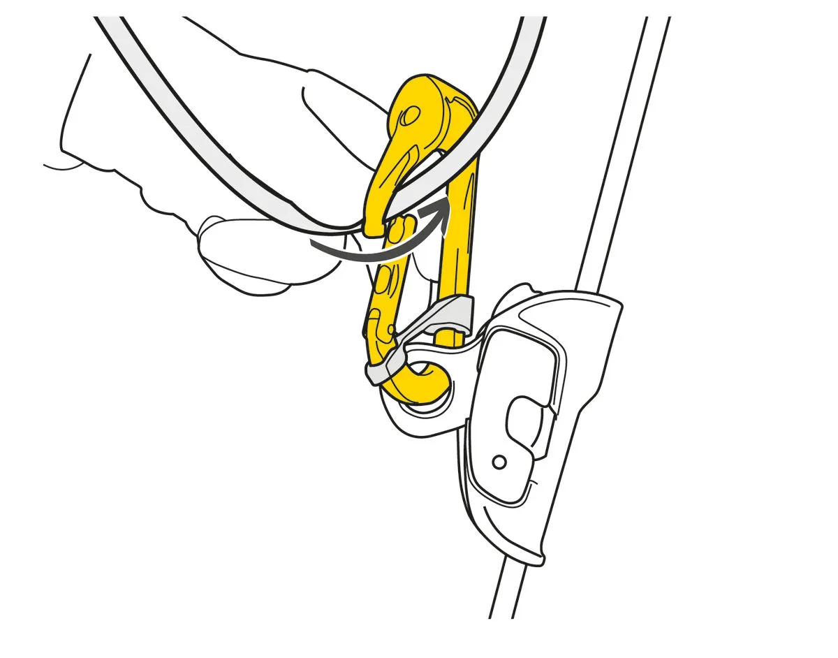 Mosquetón con polea ROLLCLIP simple - Petzl
