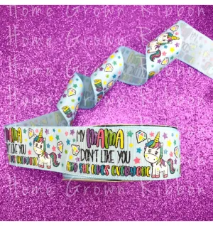 My Mama Don't Like You USDR Grosgrain Ribbon - 1.5 Inch