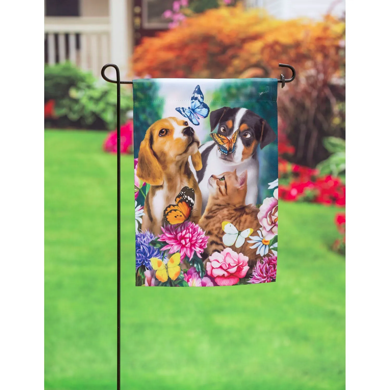 Nature's Explorers Garden Suede Flag,14s10342