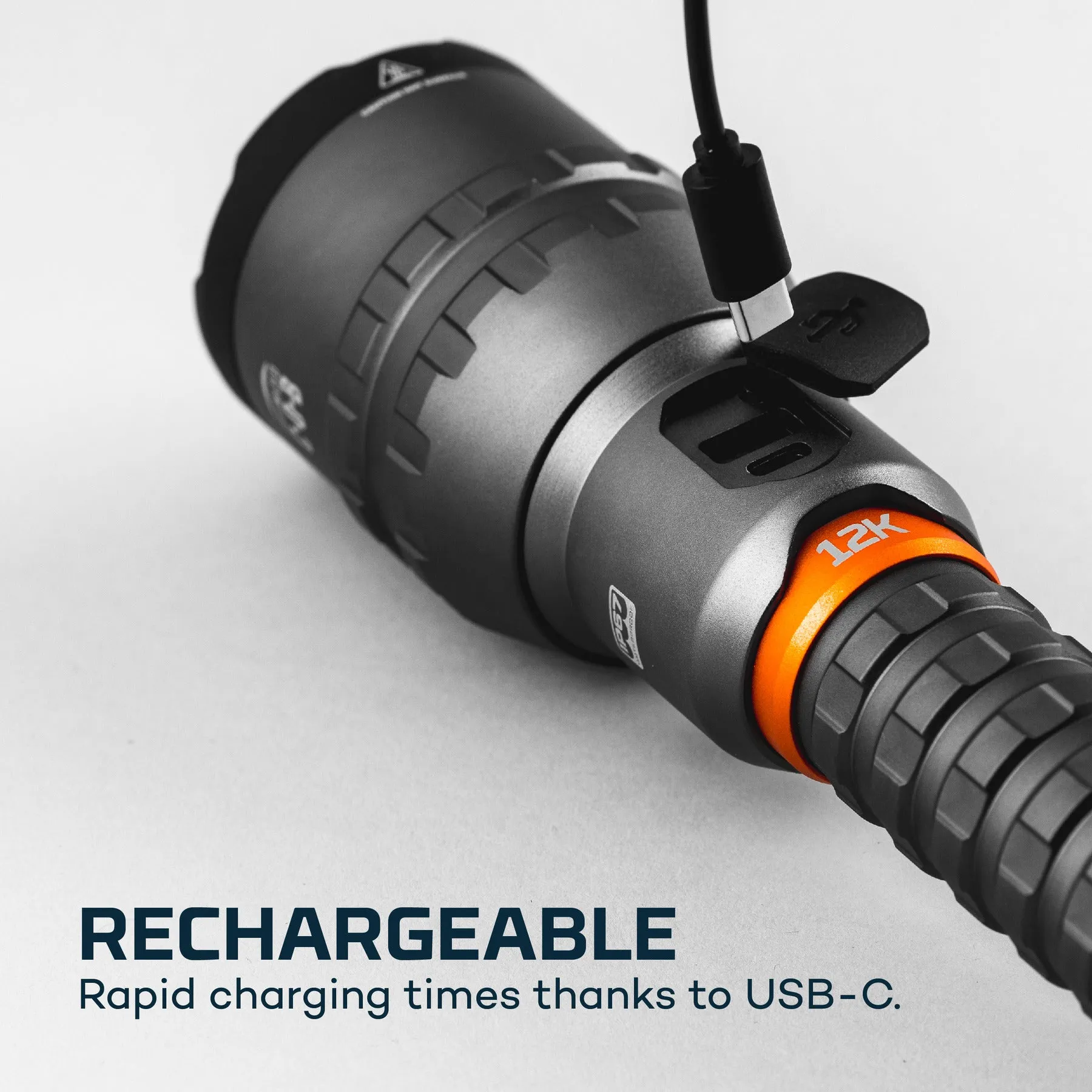 NEBO 12,000 LUMEN RECHARGEABLE FLASHLIGHT