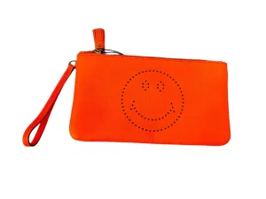 NEW Anya Hindmarch Neon Smiley Wristlet