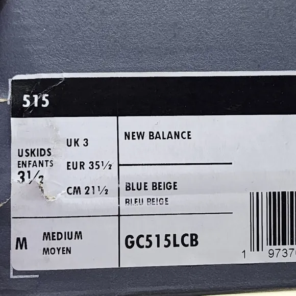 New Balance Kid's 515 v3 Casual Suede Lace Up Sneaker - 3.5
