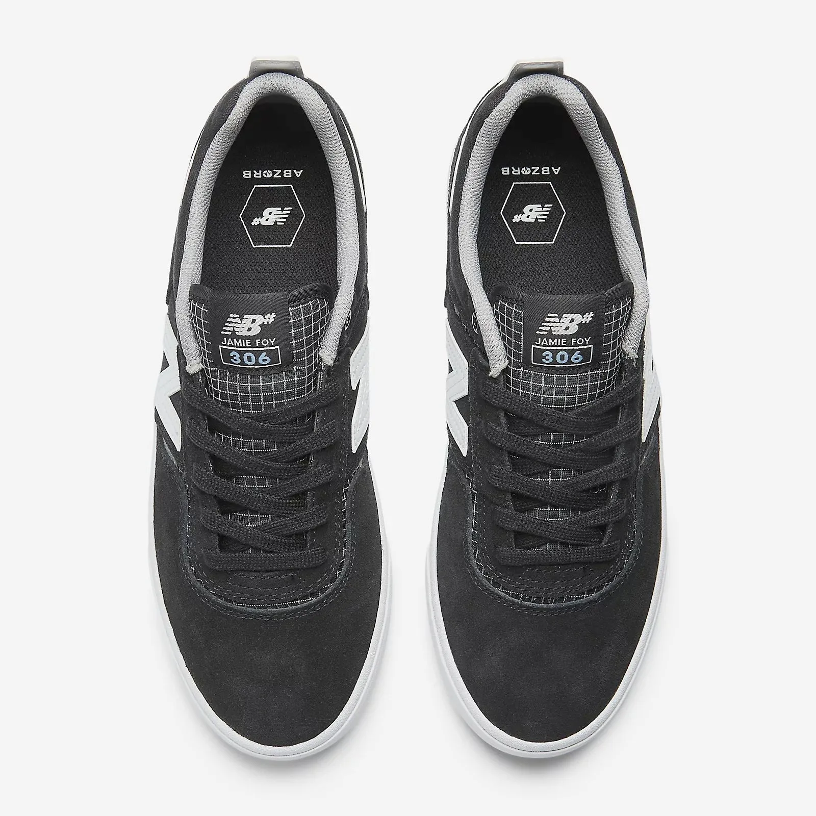 New Balance Numeric Foy 306GRD Black White Grid Mesh