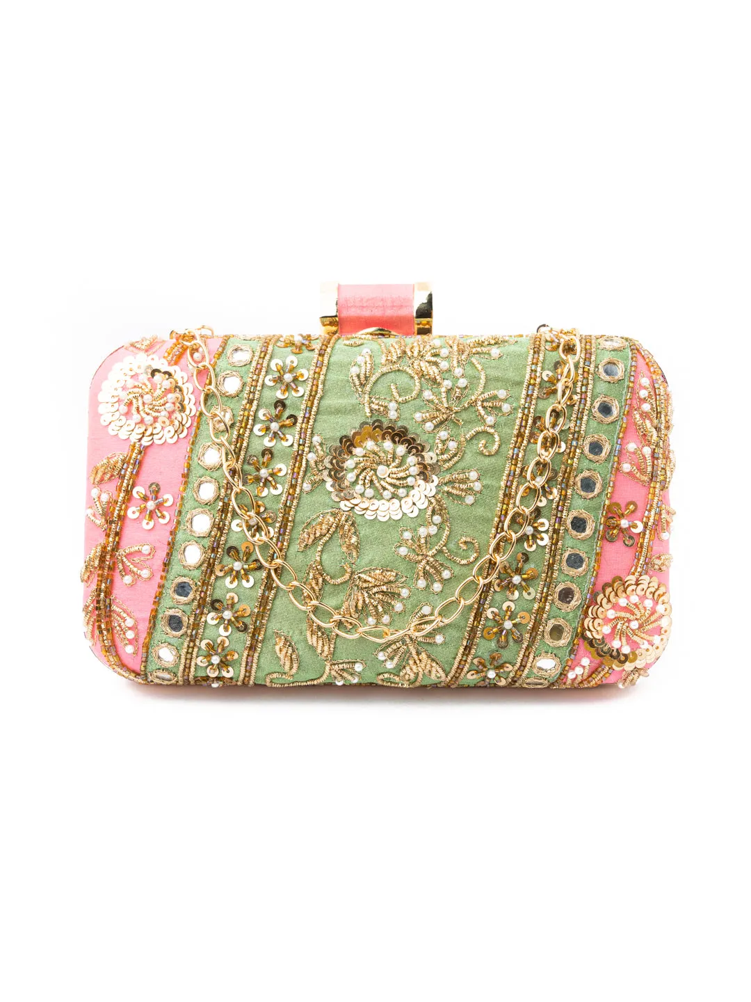 NR By Nidhi Rathi Women Pink Clutches