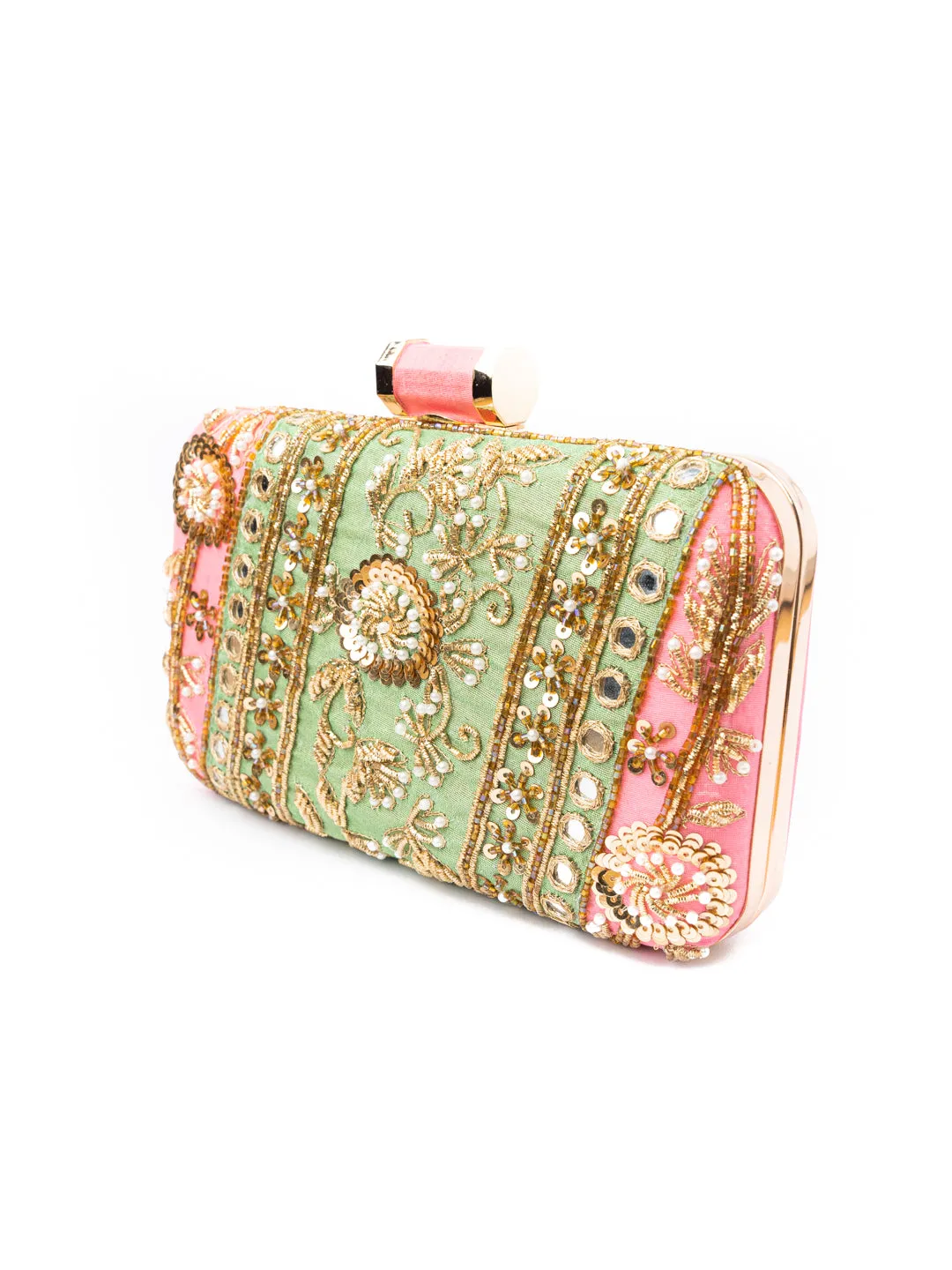 NR By Nidhi Rathi Women Pink Clutches