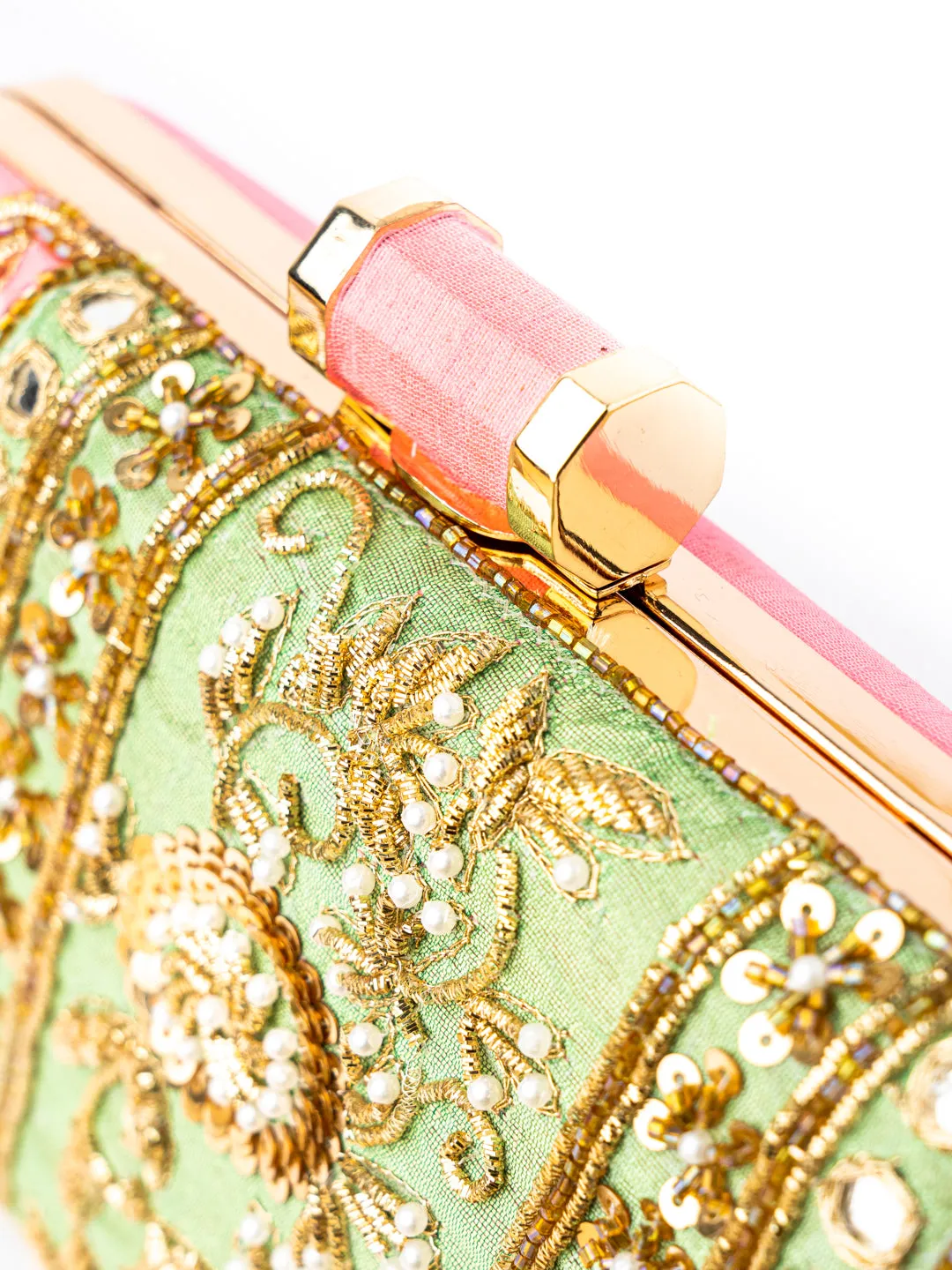 NR By Nidhi Rathi Women Pink Clutches