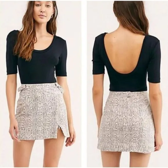 NWOT Free People Midnight Magic Printed Skirt