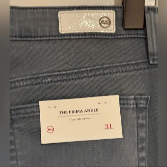 NWT AG Jeans Adriano‎ Goldschmied Prima Ankle Cigarette Ankle Size 29