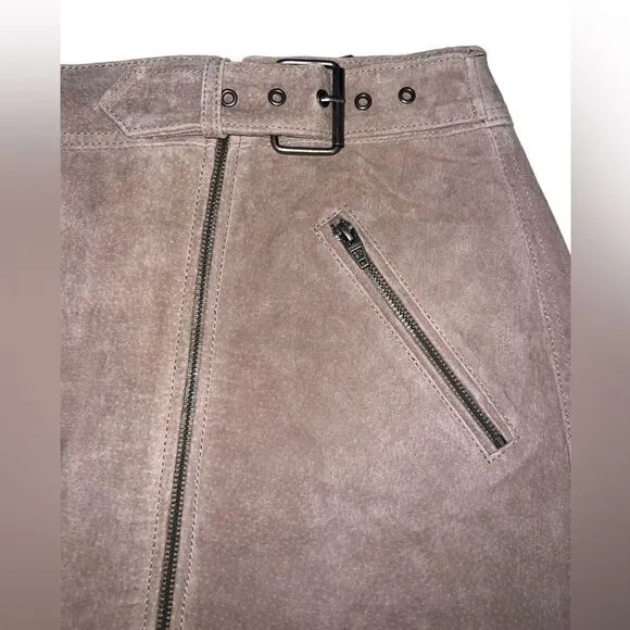 NWT blank nyc suede leather skirt size 29
