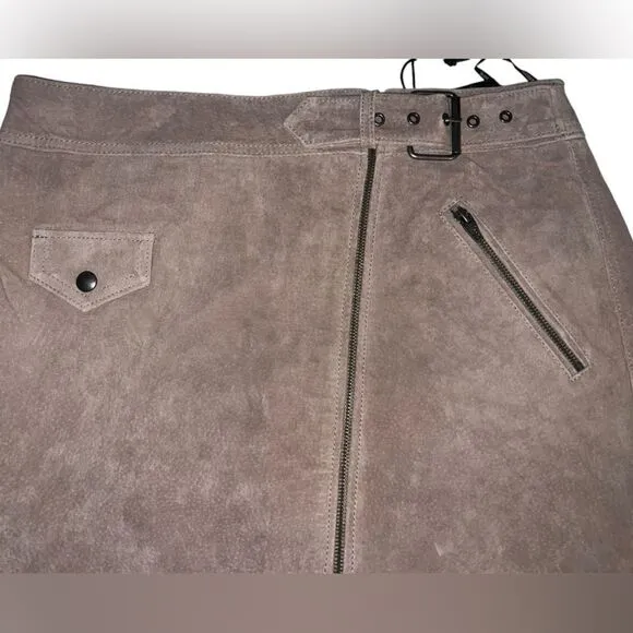 NWT blank nyc suede leather skirt size 29