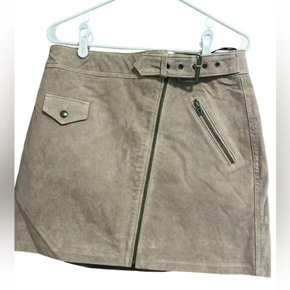 NWT blank nyc suede leather skirt size 29