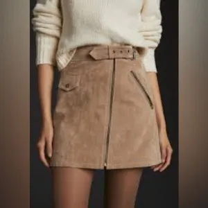 NWT blank nyc suede leather skirt size 29