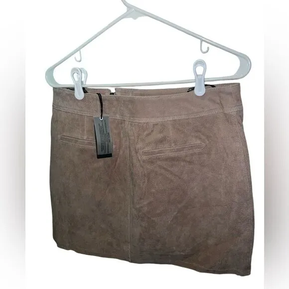 NWT blank nyc suede leather skirt size 29