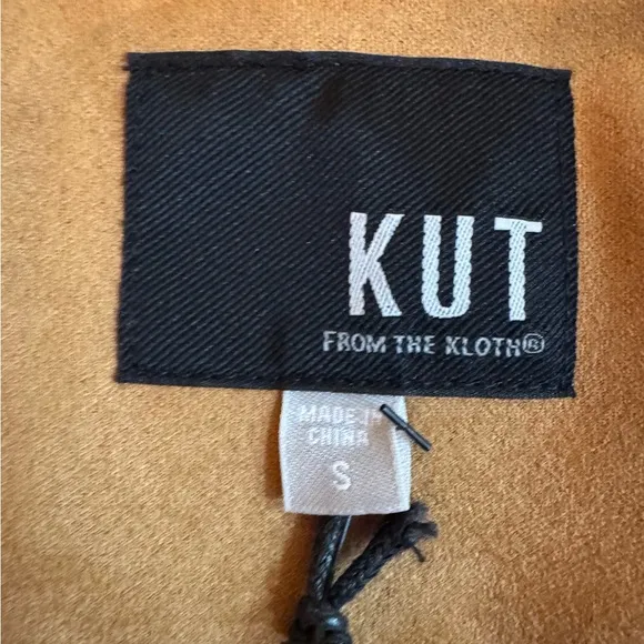 NWT KUT FROM THE KLOTH Faux Suede Moto Jacket
