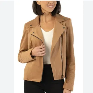 NWT KUT FROM THE KLOTH Faux Suede Moto Jacket