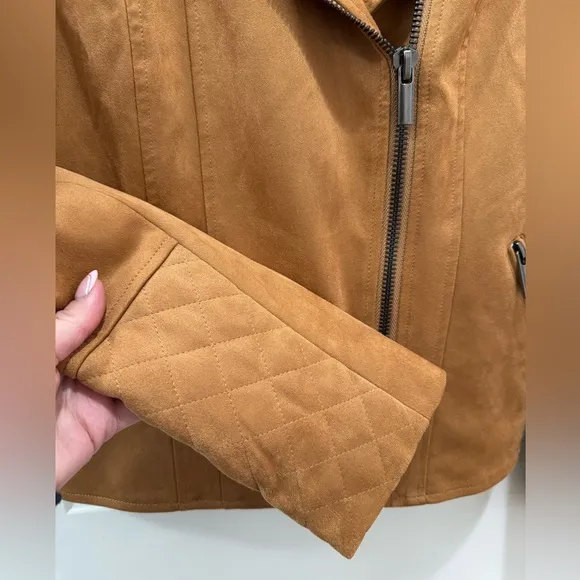 NWT KUT FROM THE KLOTH Faux Suede Moto Jacket