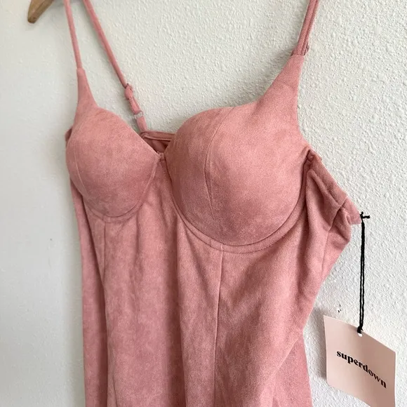 NWT Superdown Agatha Faux Suede Mini Dress Small