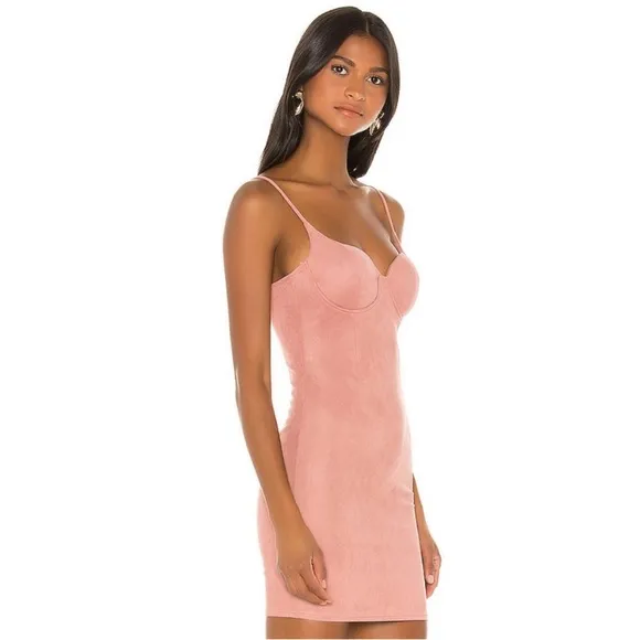 NWT Superdown Agatha Faux Suede Mini Dress Small