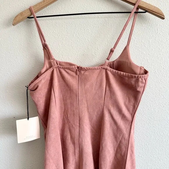 NWT Superdown Agatha Faux Suede Mini Dress Small