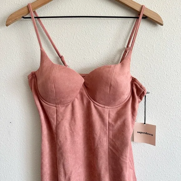 NWT Superdown Agatha Faux Suede Mini Dress Small