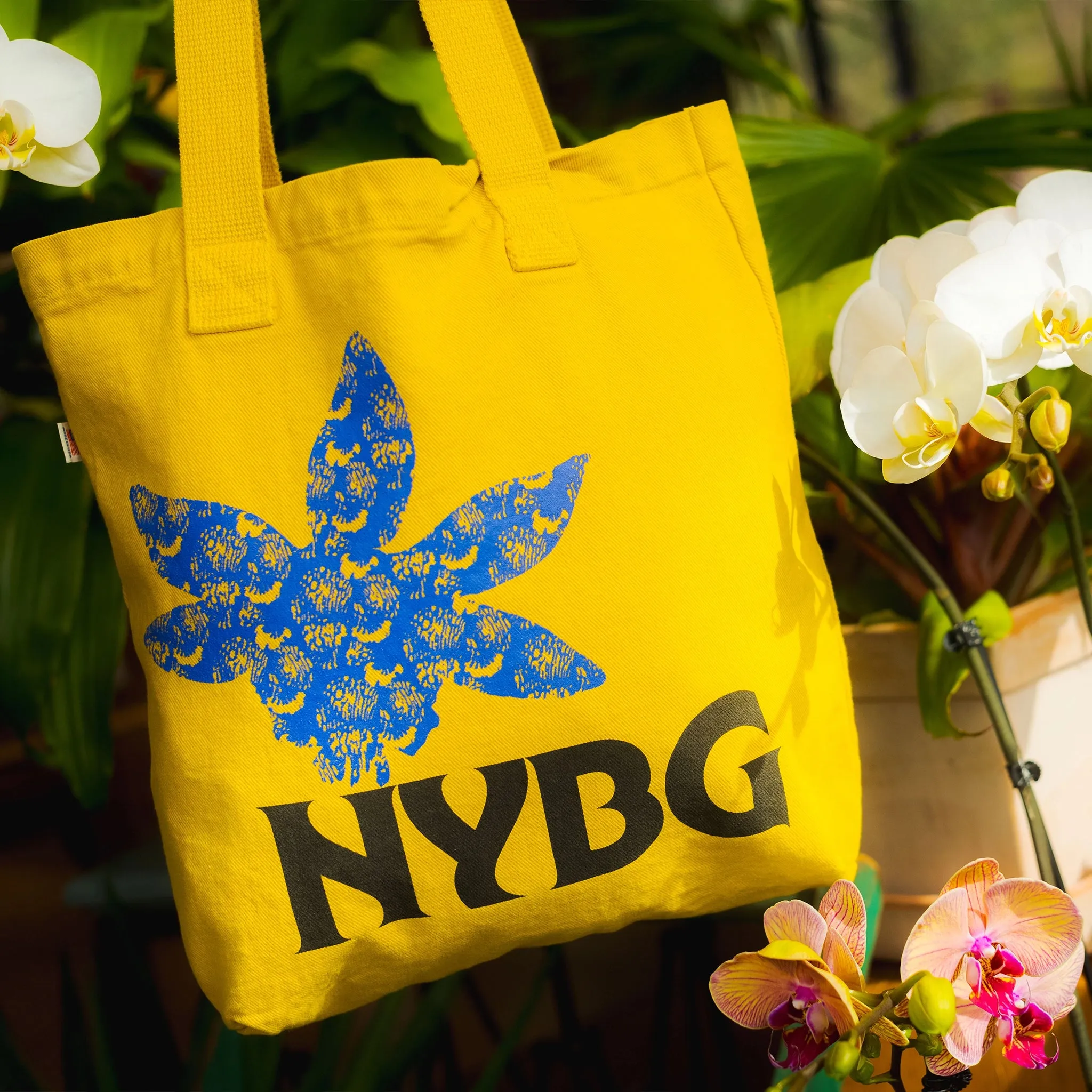 NYBG Yellow Orchid Tote