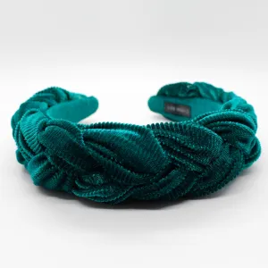 Ocean Velvet Braided Headband