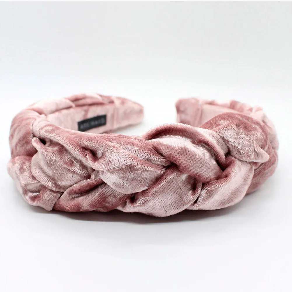 Ocean Velvet Braided Headband