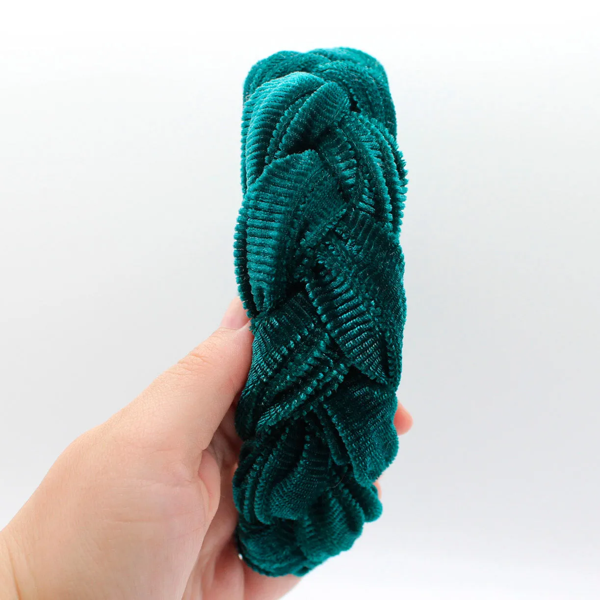 Ocean Velvet Braided Headband
