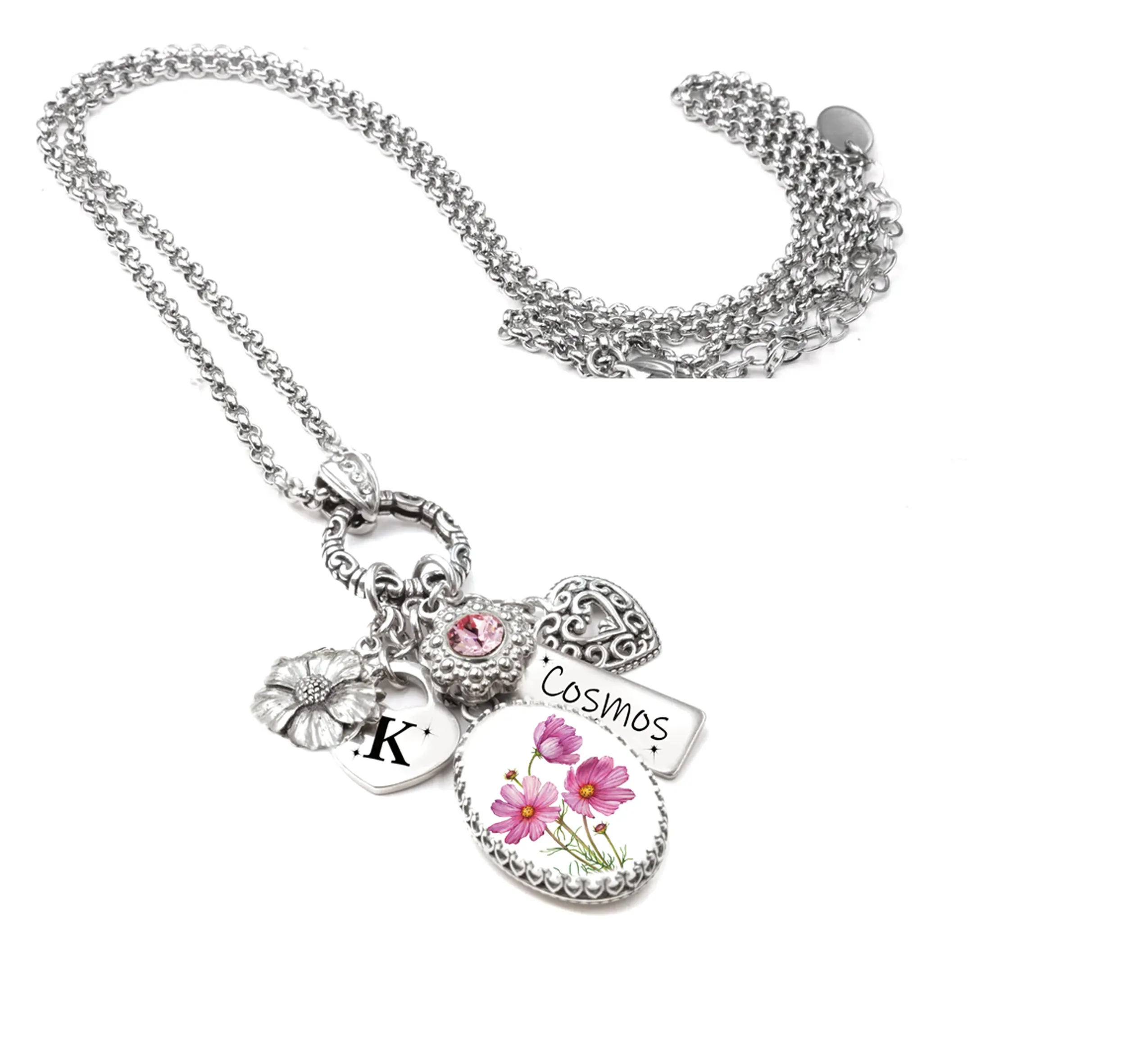 October Birth Month Flower Necklace