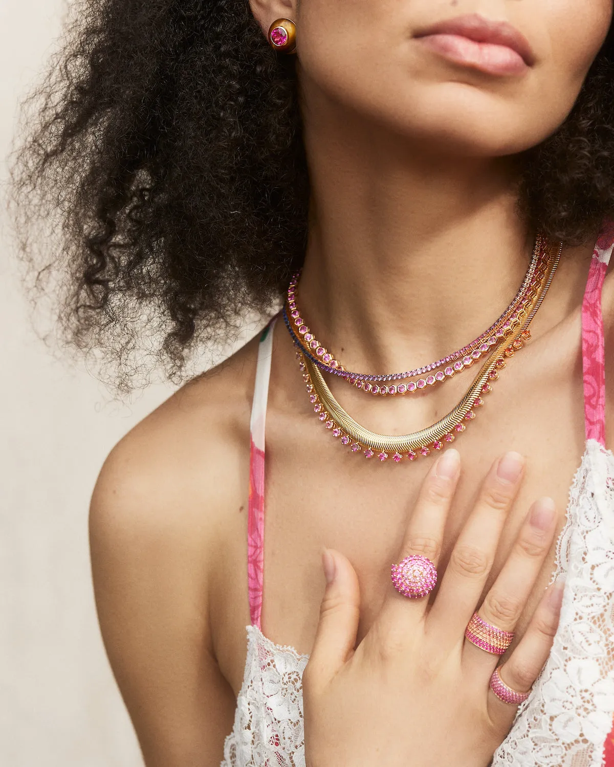 Ombre Tennis Necklace (EXCLUSIVE)