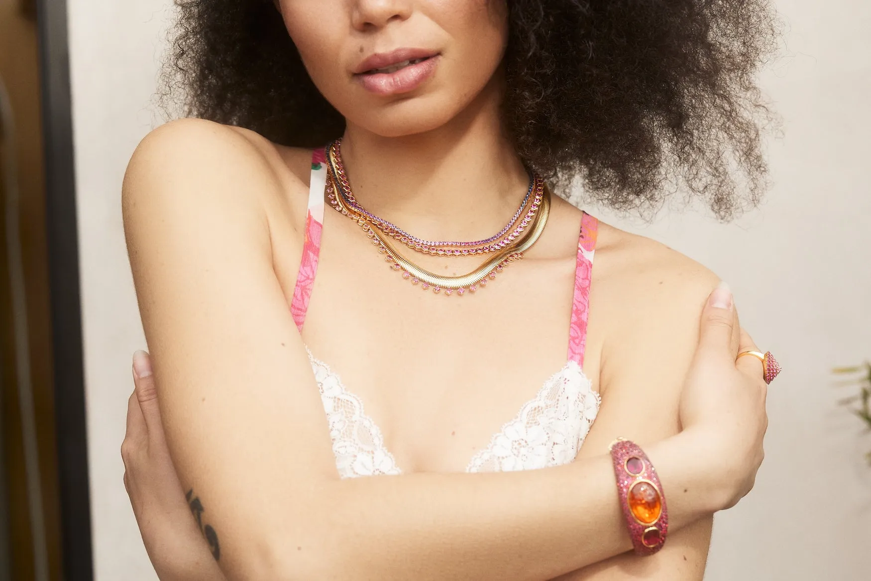Ombre Tennis Necklace (EXCLUSIVE)