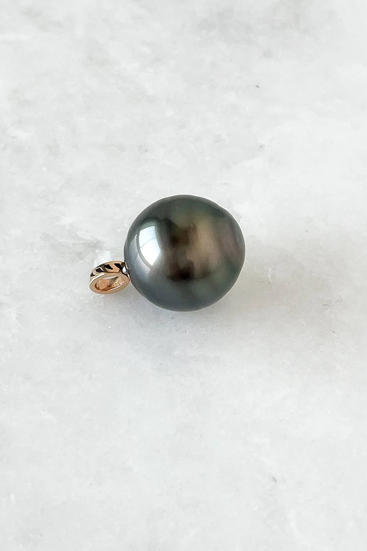 One of a Kind Grey Pearl Charm