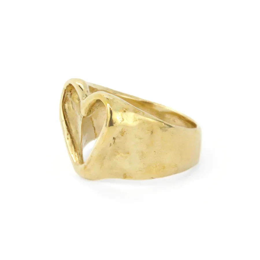 open heart ring