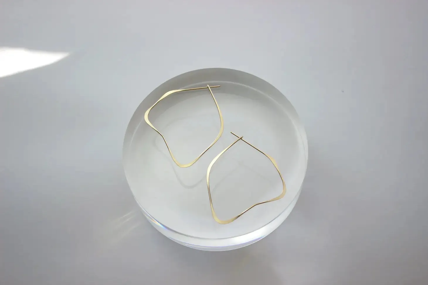 organic hoop earrings