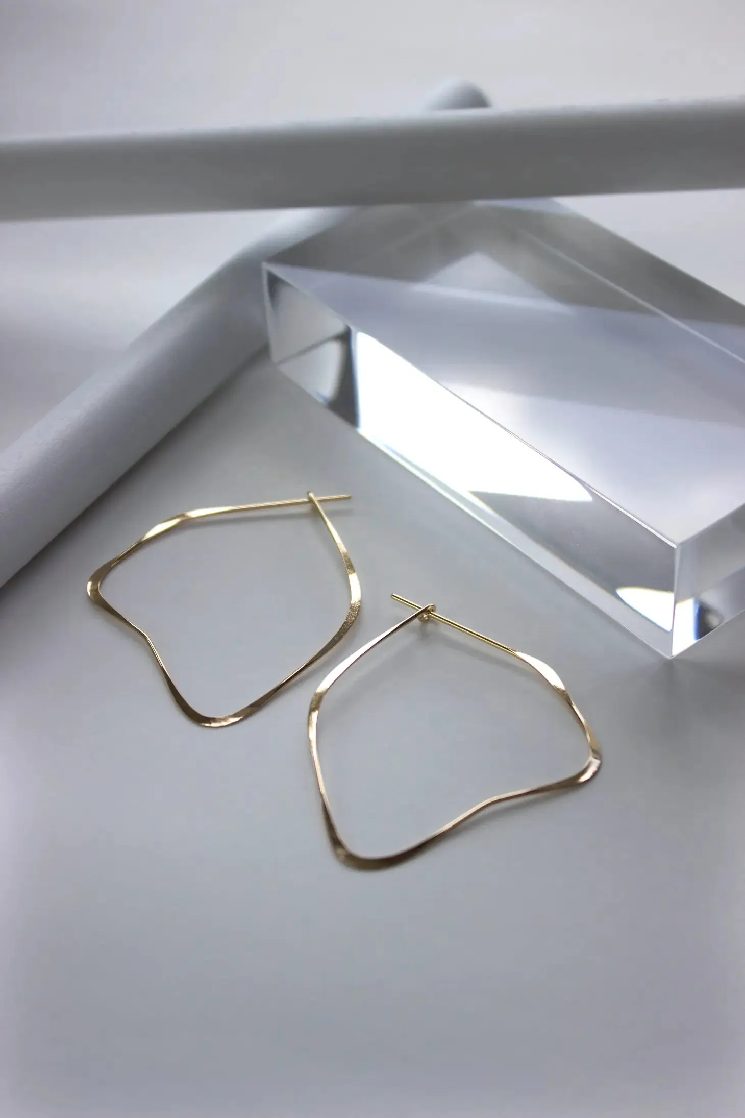 organic hoop earrings