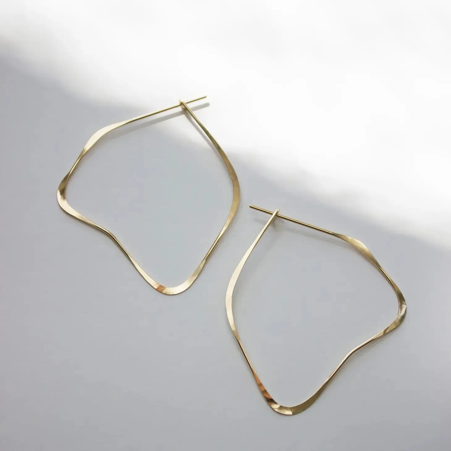 organic hoop earrings