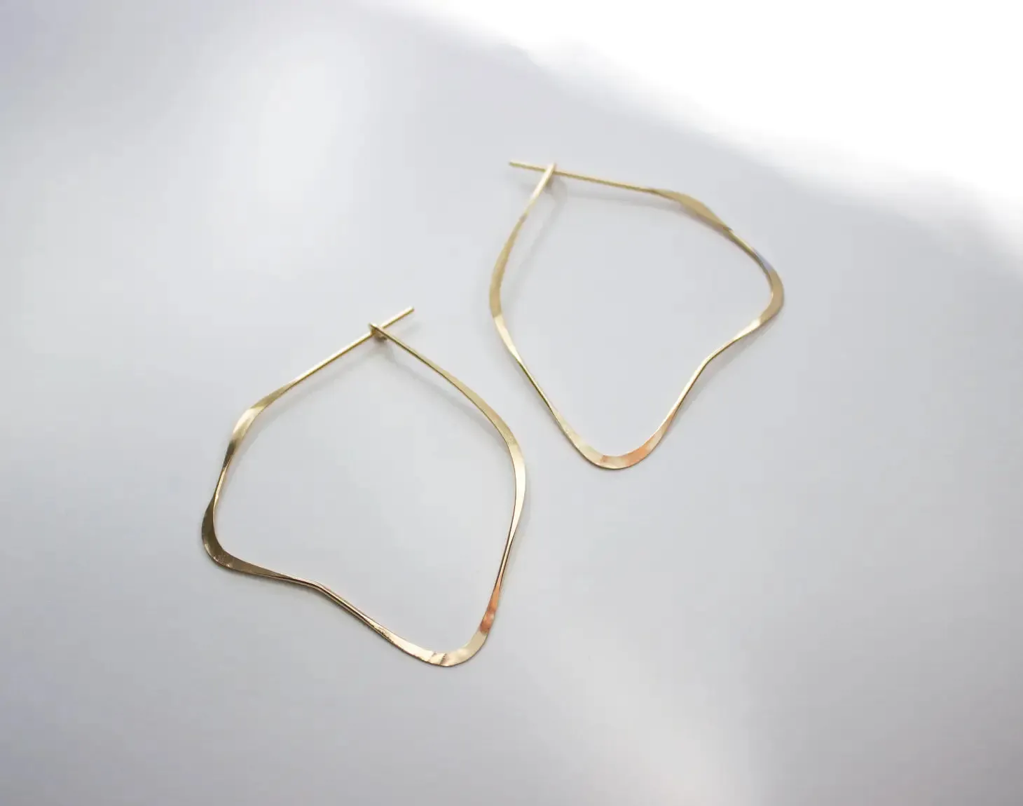 organic hoop earrings