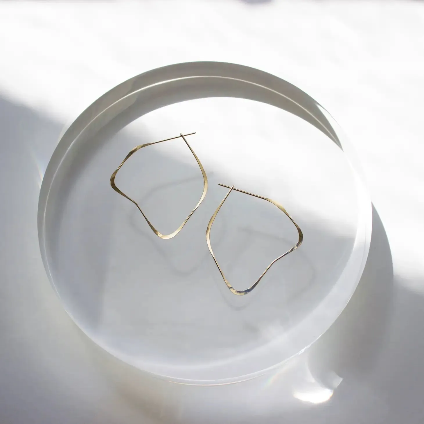organic hoop earrings