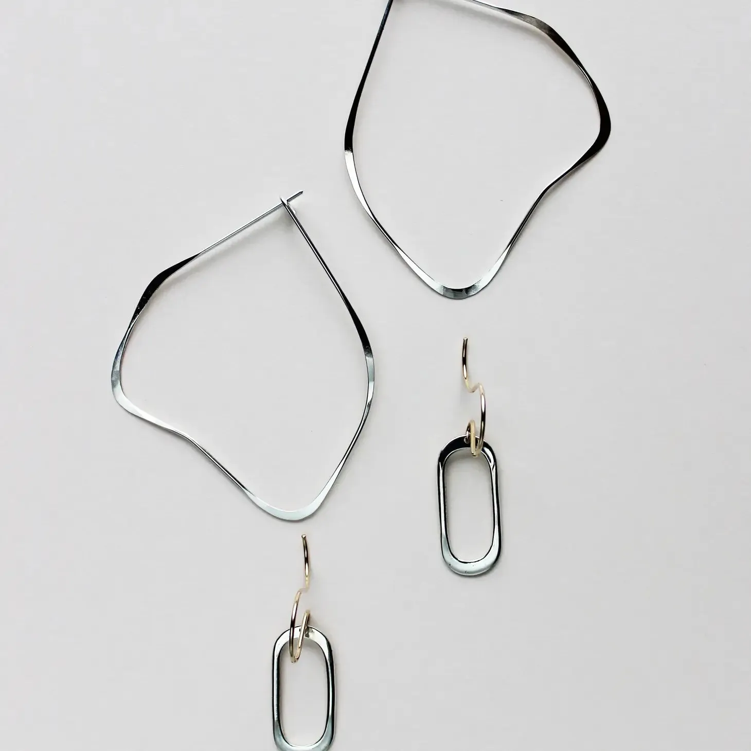 organic hoop earrings