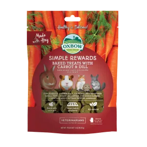 Oxbow Simple Rewards Baked Carrot and Dill Small Animal Treats