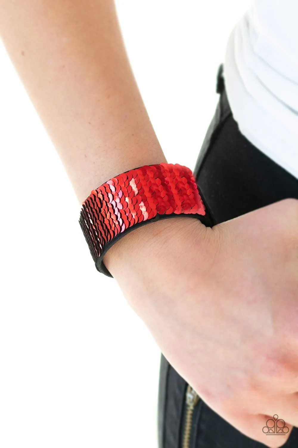 Paparazzi Mer-mazingly Mermaid - Sequin Wrap Bracelet