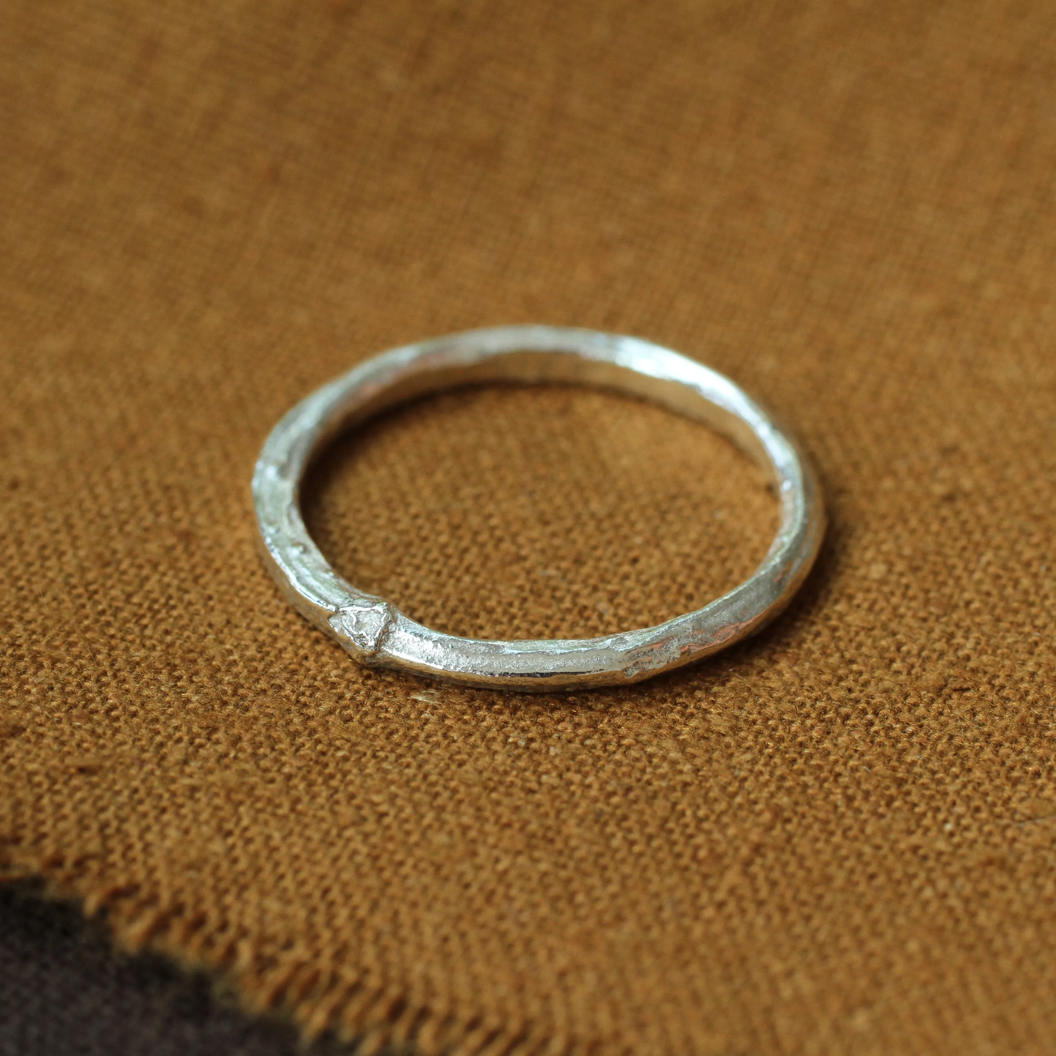 paper birch twig ring