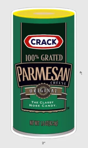 Parmesan Crack Sticker