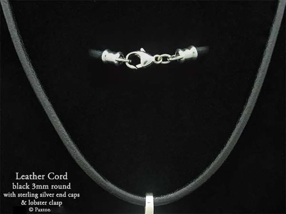 Parrot Tulip Flower Pendant Necklace Sterling Silver