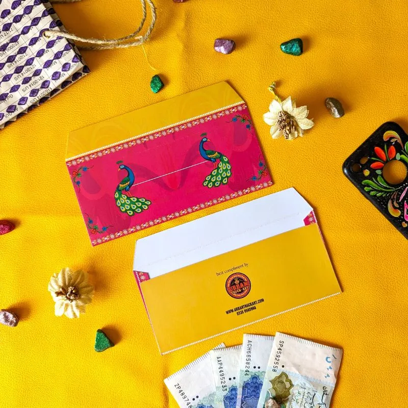 Peacock Truck Art Envelopes