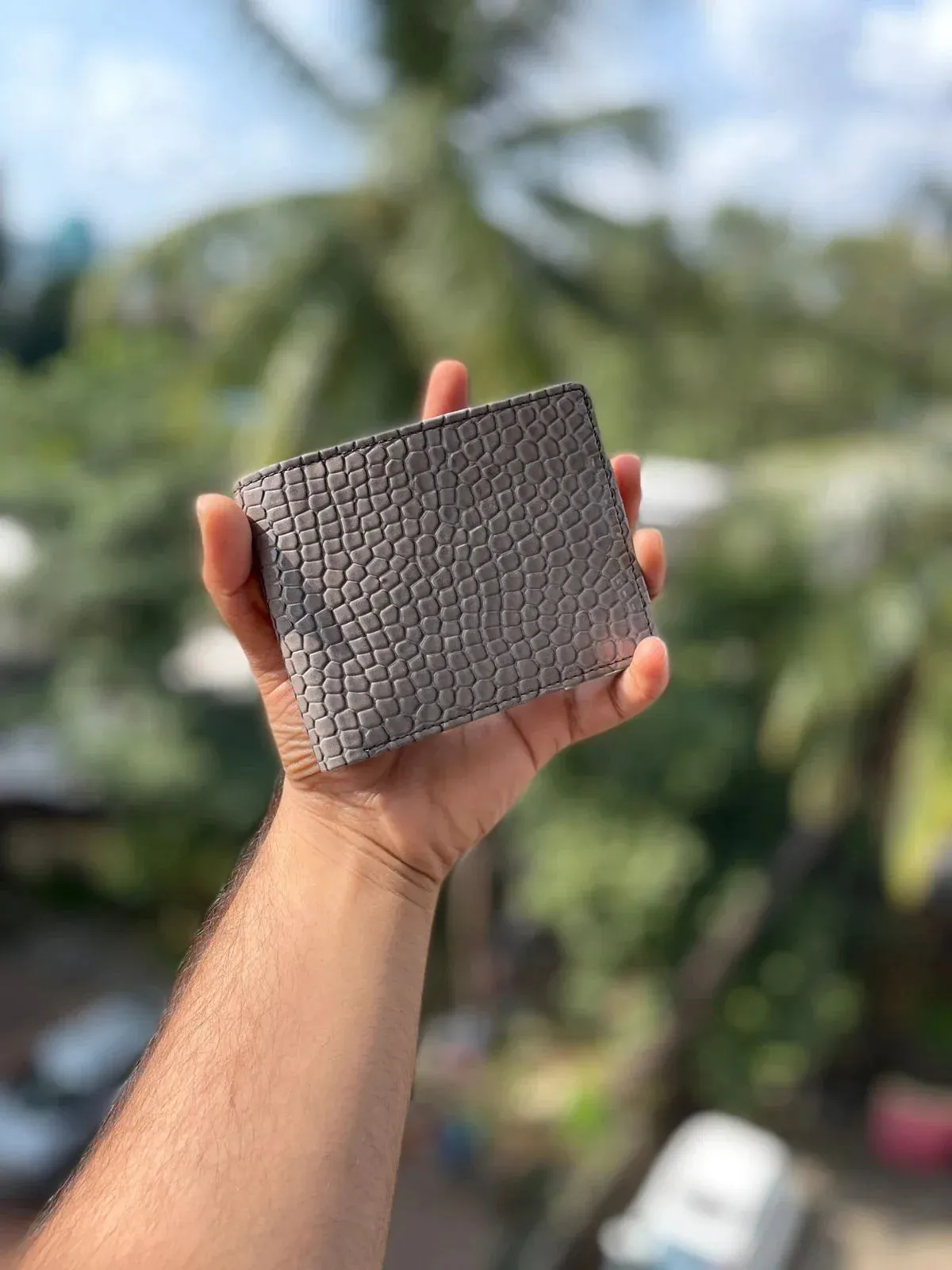 Personalised Premium Croc Leather Mens Wallet