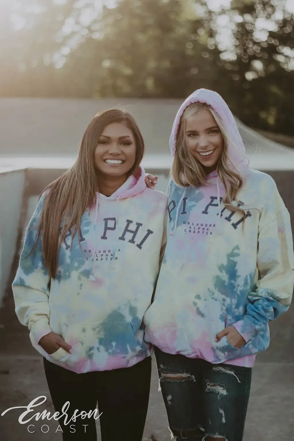 Pi Beta Phi Tie Dye Hoodie