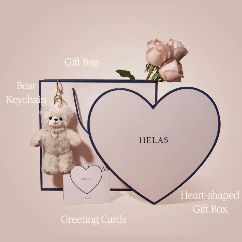 Pink Heart-Shaped Gift Packaging