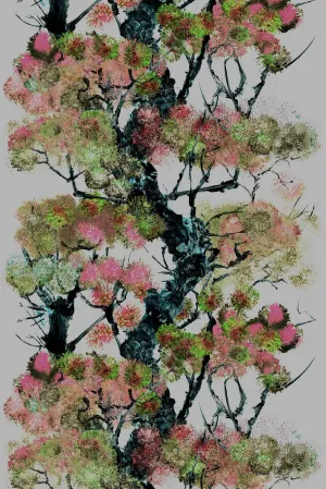 pinyin tree velvet fabric