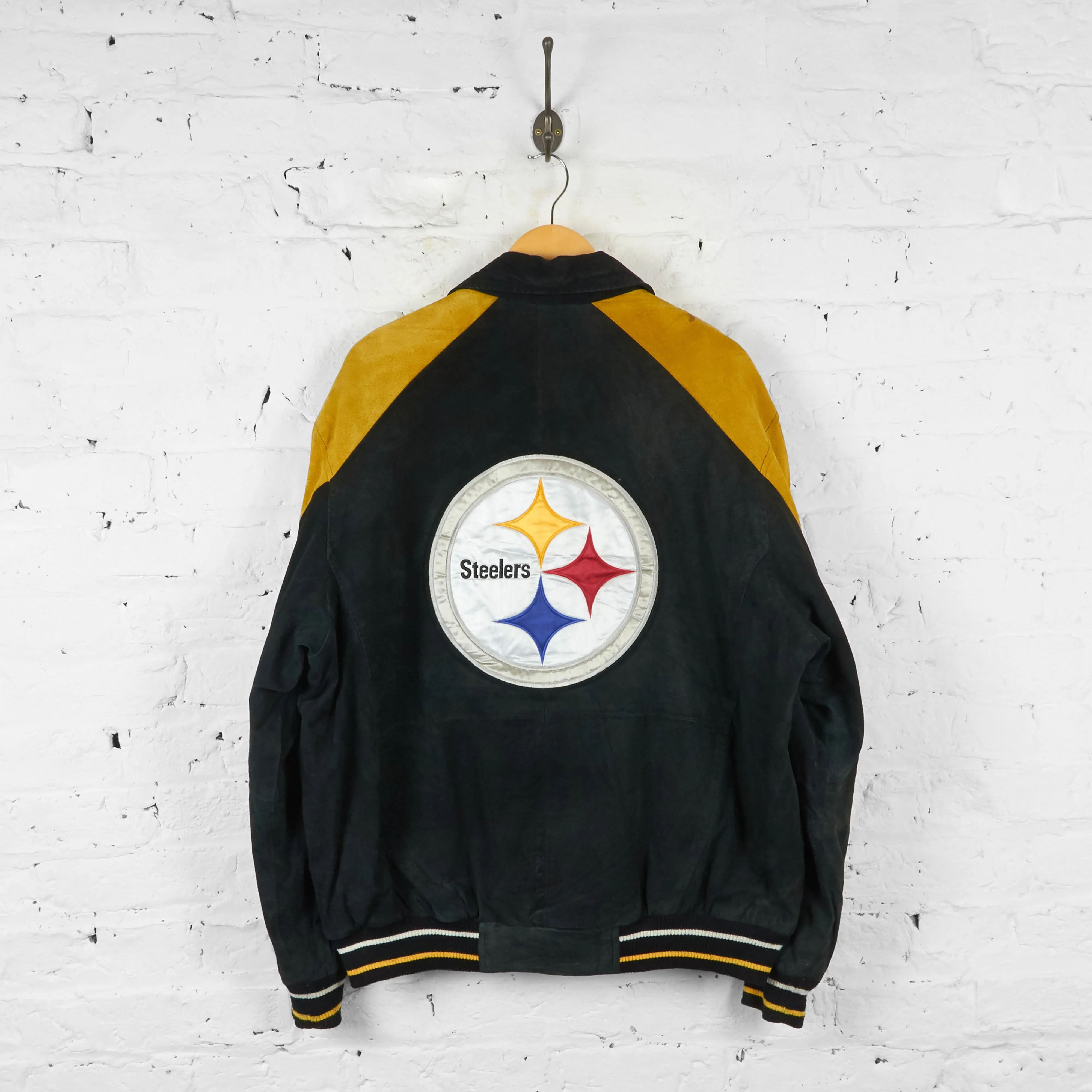 Pittsburgh Steelers NFL Suede Jacket - Black - XL
